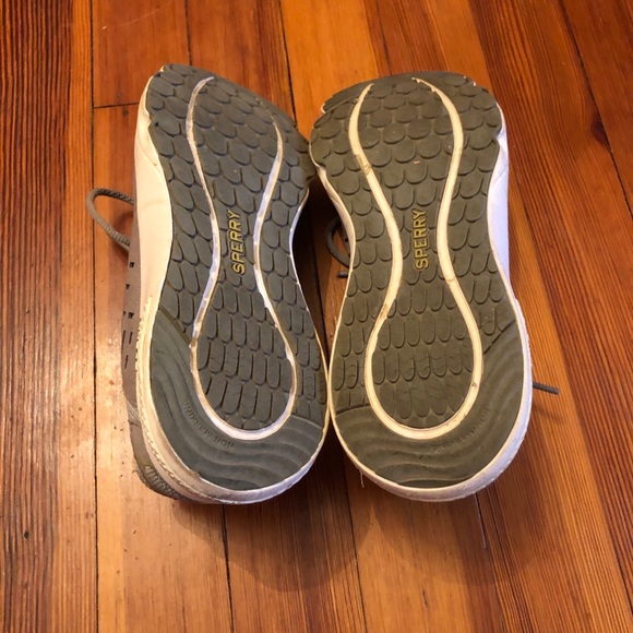 Sperry Grey Neon Slip On Sneakers Tennis Shoes 8 - Picture 7 of 12